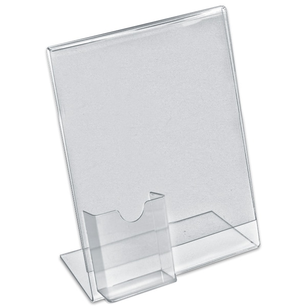 8.5"W x 11"H Angled w/ Attached Tri-Fold Pocket, PK10